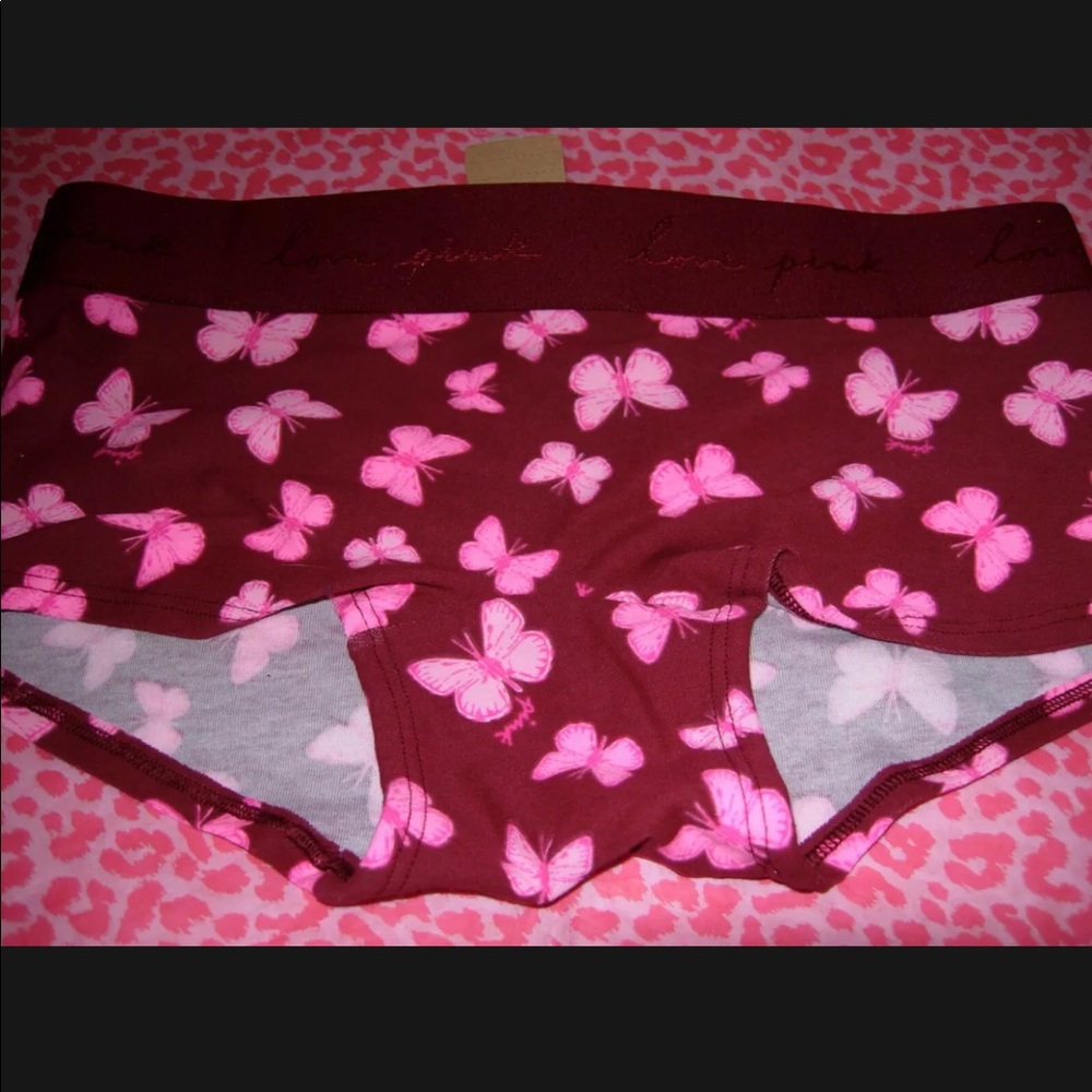 PINK Boyshort Butterflies XS S M L XL NWT